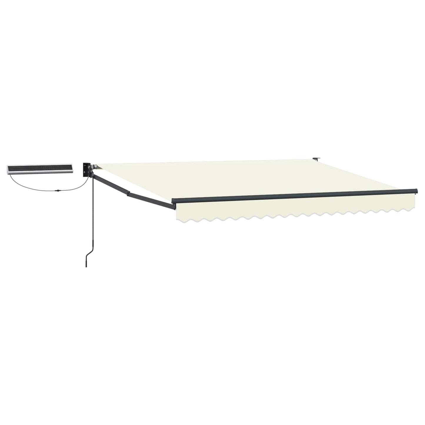 Electric Retractable Awning Cream and Anthracite 3 x 2.5 m