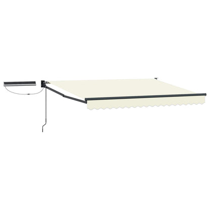 Electric Retractable Awning Cream and Anthracite 3 x 2.5 m