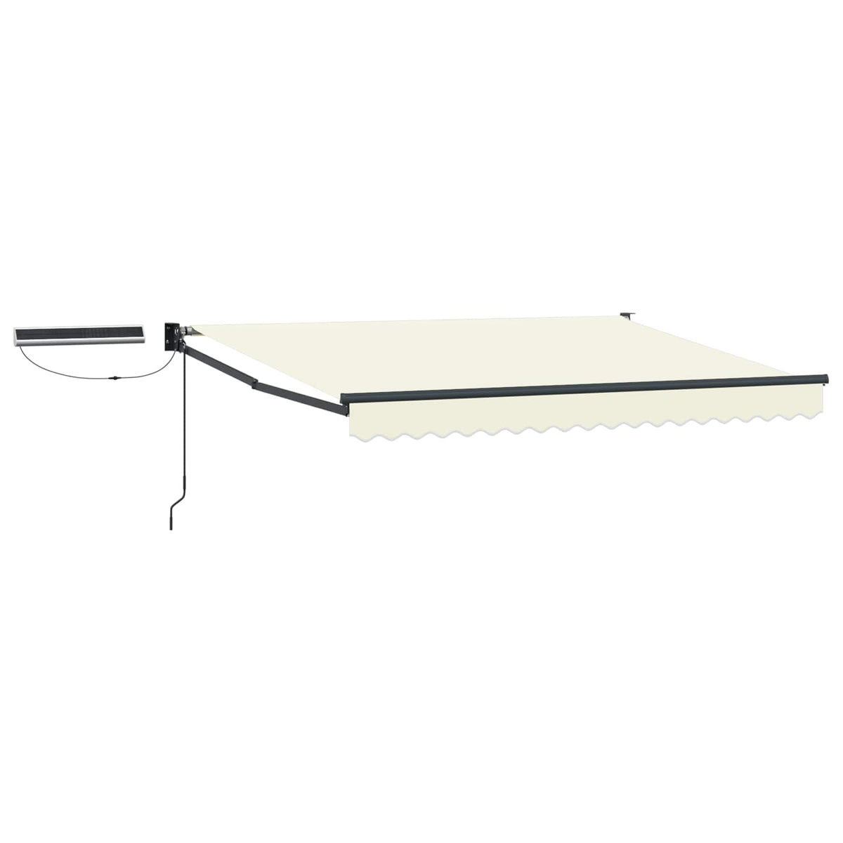 Solar Electric Awning 3.5 x 2.5 m Cream 100% Polyester