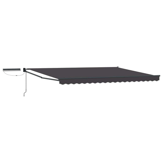 Electric Retractable Awning Anthracite 4 x 3 m