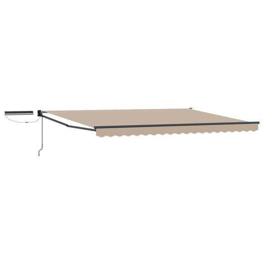 Electric Retractable Awning Beige and Anthracite 4 x 3 m