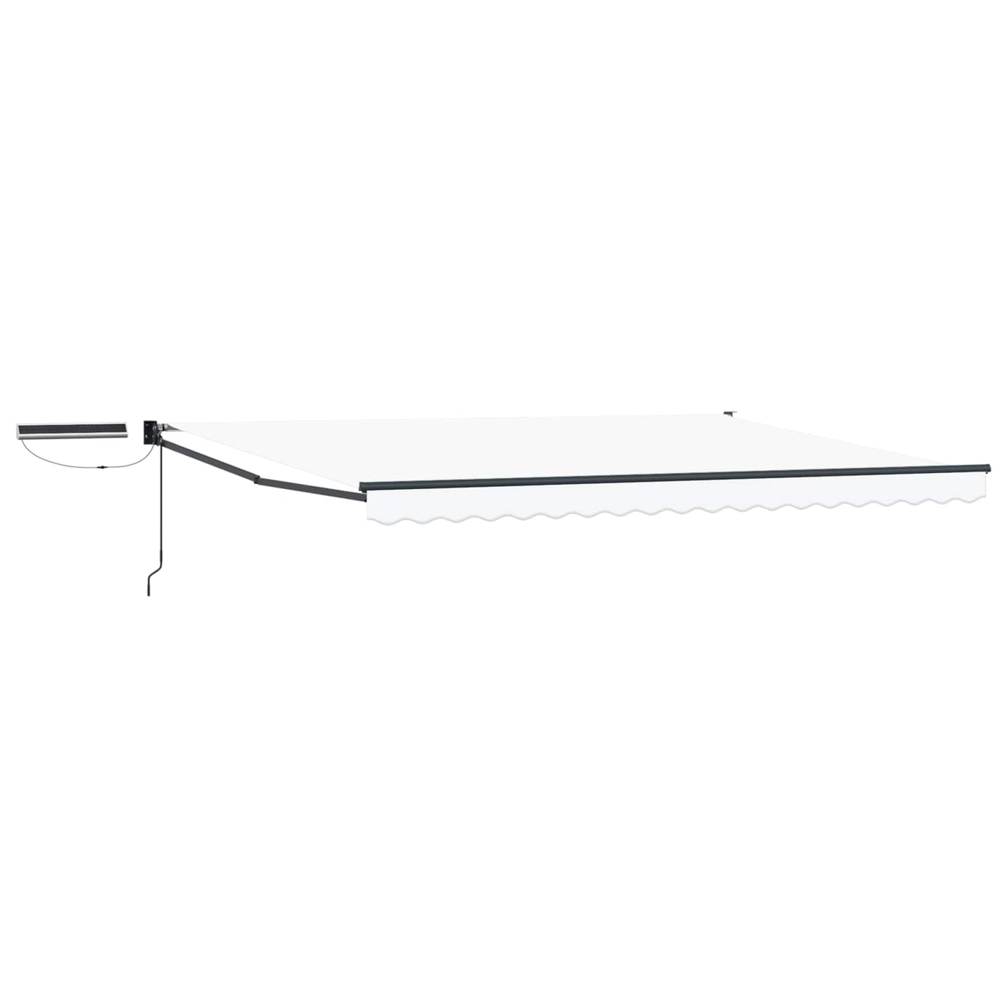 Electric Retractable Awning White and Anthracite 4 x 3 m