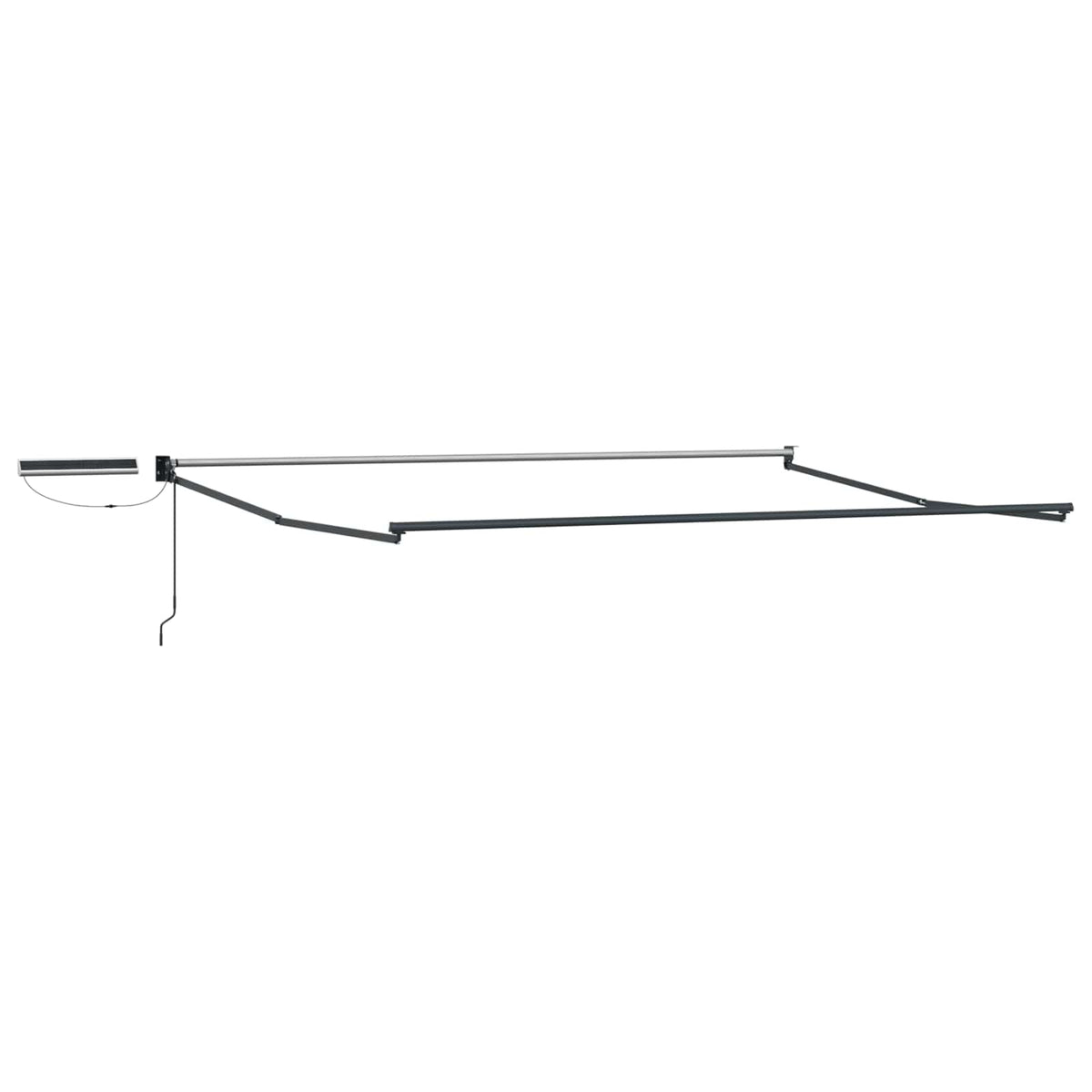 Electric Retractable Awning Green, White and Anthracite 4 x 3 m