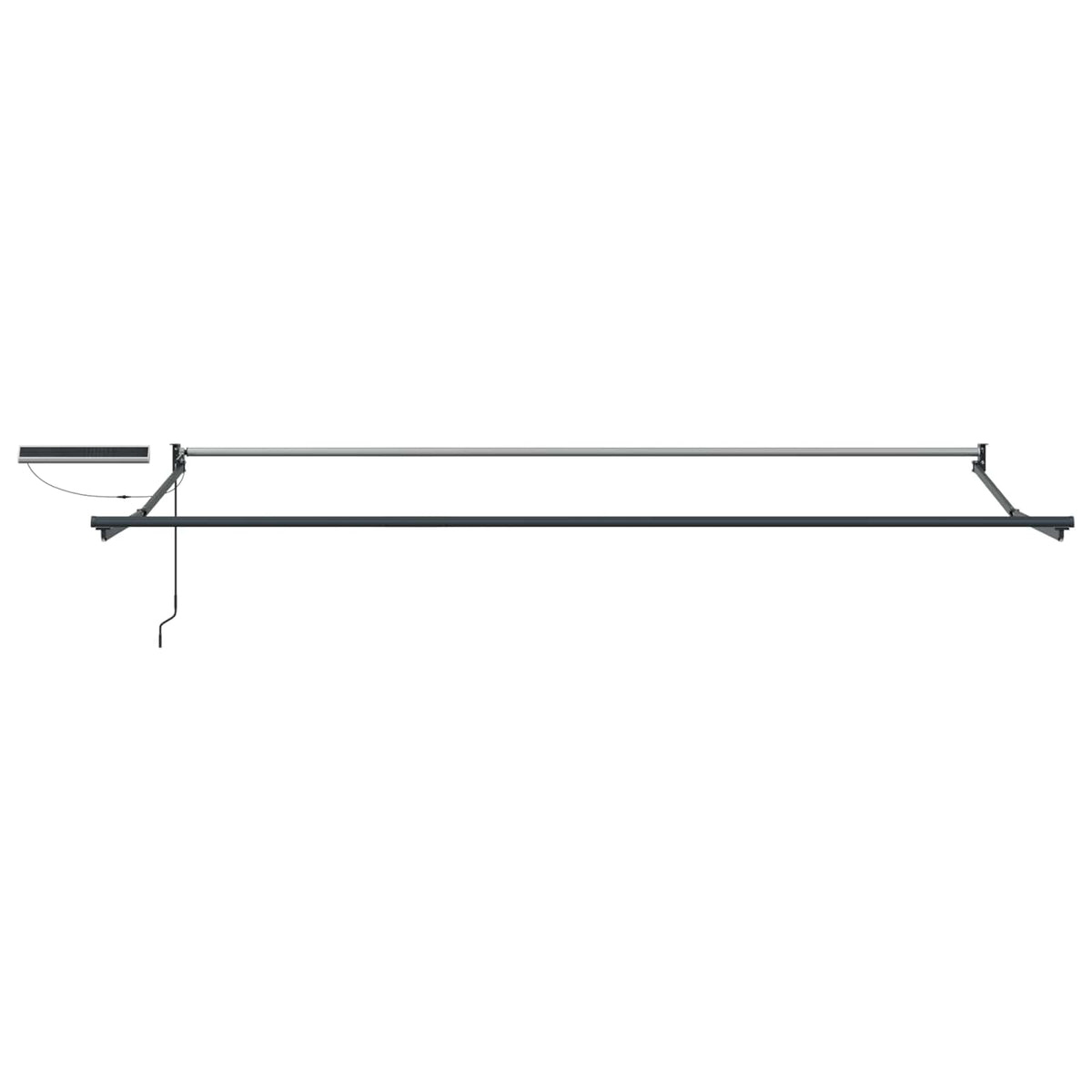 Electric Retractable Awning Green, White and Anthracite 4 x 3 m