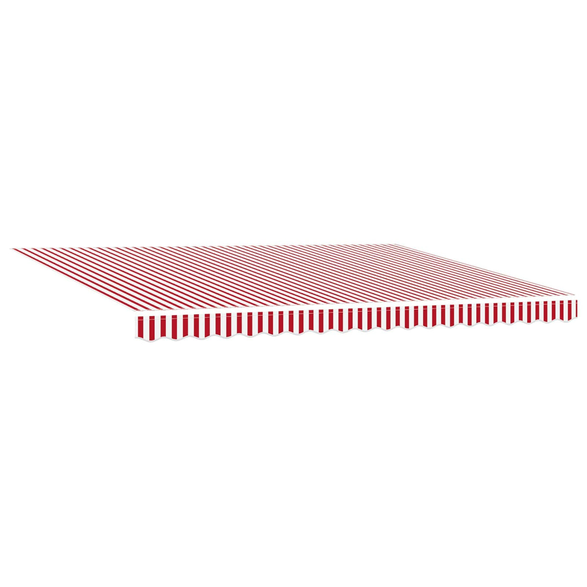 Solar Electric Awning 5 x 3 m Red and White Stripe