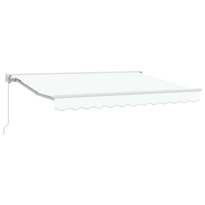 Manual Retractable Awning White 3 x 2.5 m