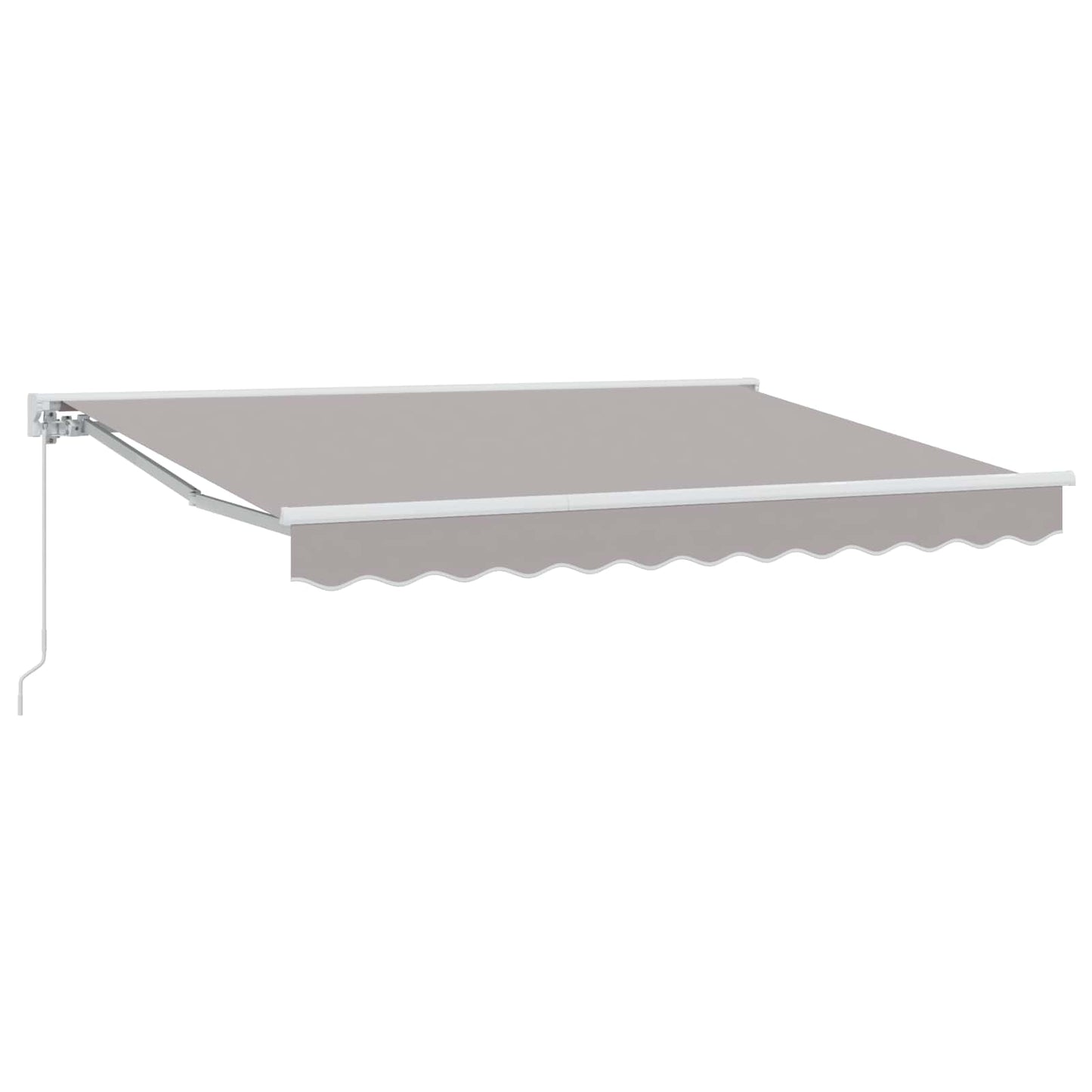 Manual Retractable Awning Light Grey 3 x 2.5 m