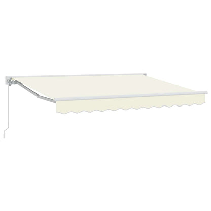 Manual Retractable Awning Cream 3.5 x 2.5 m