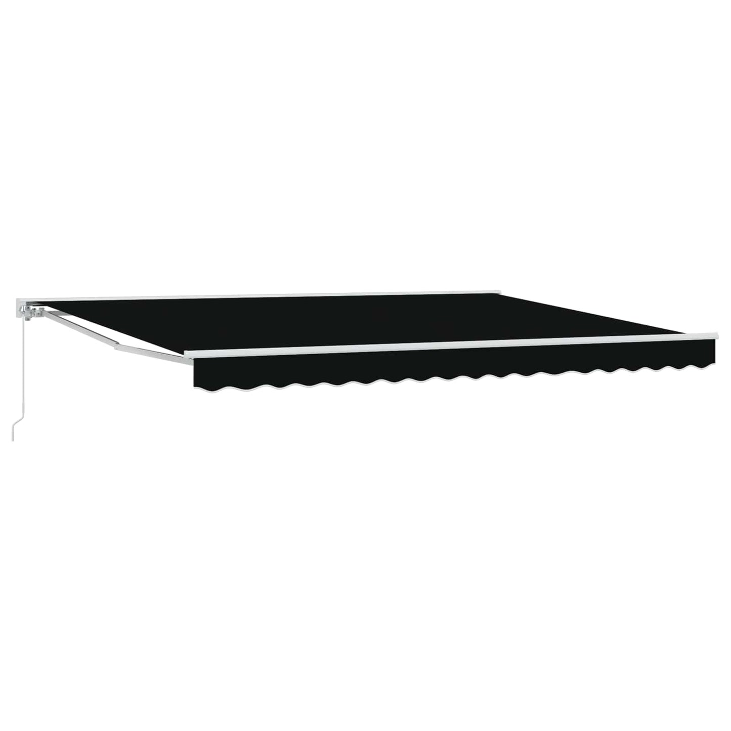 Manual Retractable Awning Black 4 x 3 m