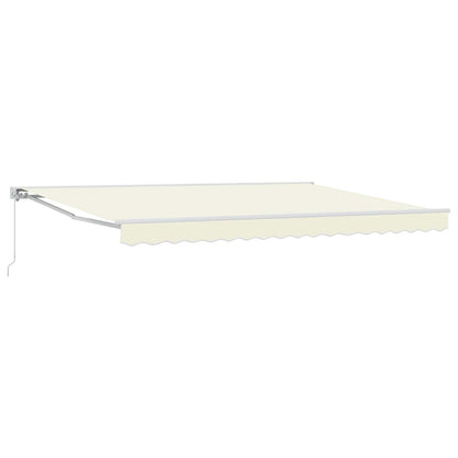 Manual Retractable Awning Cream 4.5 x 3 m