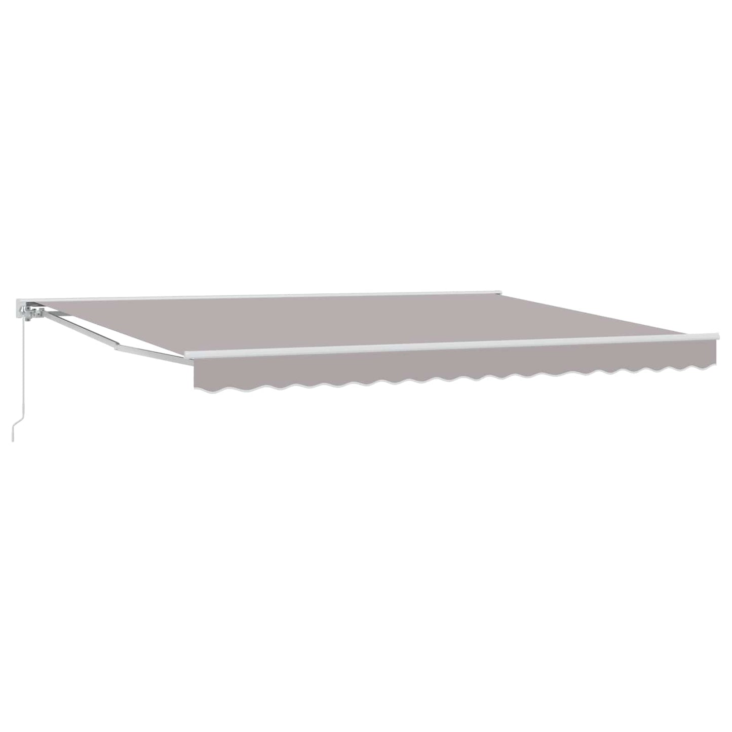 Manual Retractable Awning Light Grey 5 x 3 m
