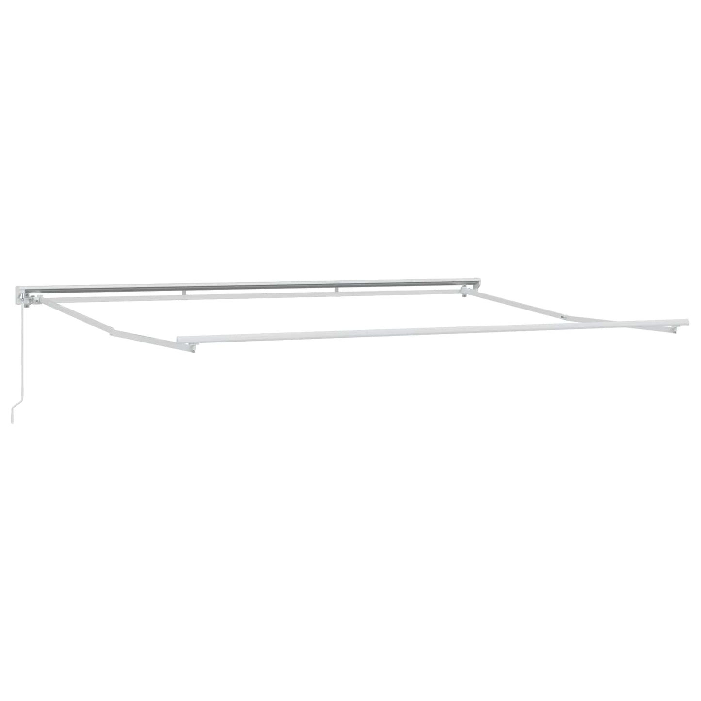 Manual Retractable Awning Yellow and Orange 5 x 3.5 m