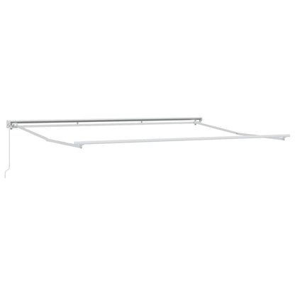 Manual Retractable Awning Yellow and Orange 5 x 3.5 m