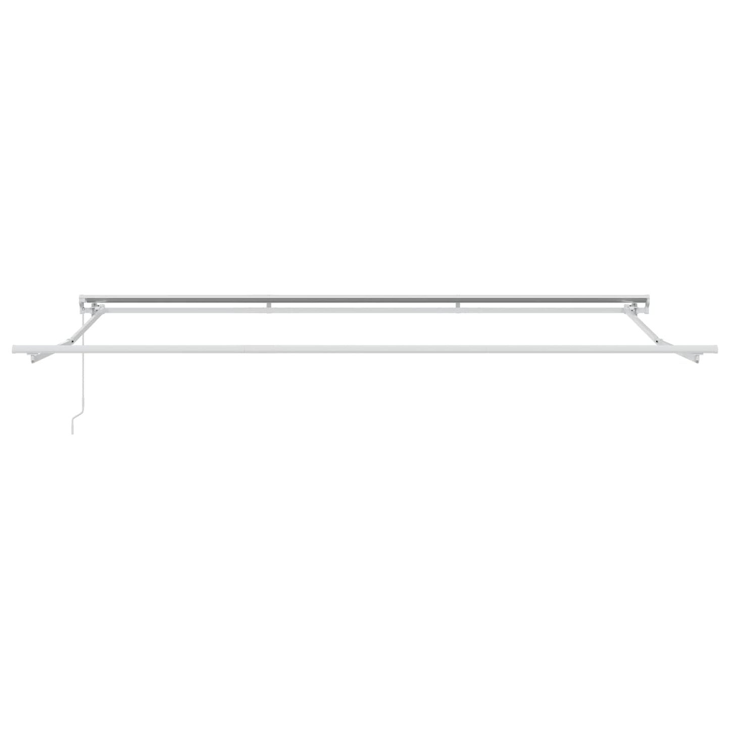 Manual Retractable Awning Yellow and Orange 5 x 3.5 m