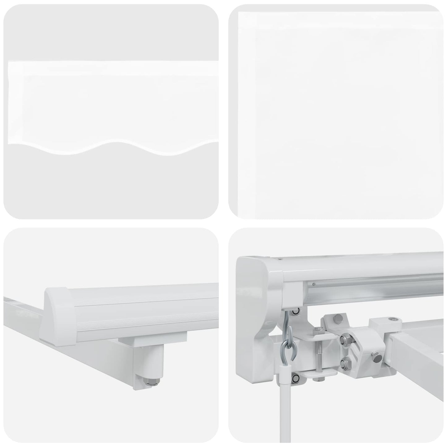 Manual Retractable Awning White 5 x 3.5 m