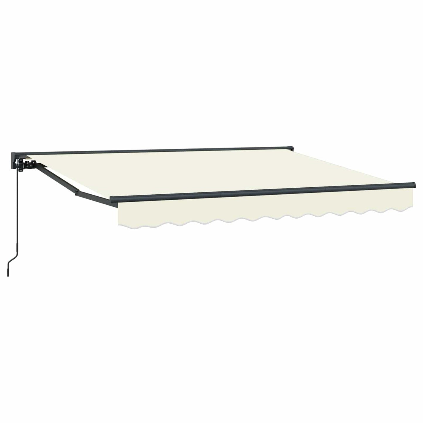 Manual Retractable Awning Cream 2.5 x 2 m