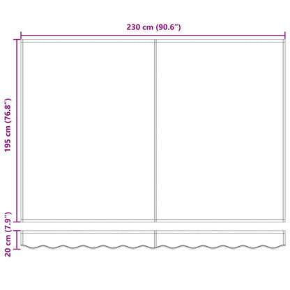 Manual Retractable Awning Anthracite 2.5 x 2 m