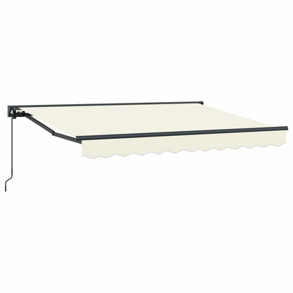 Manual Retractable Awning Cream 3.5 x 2 m