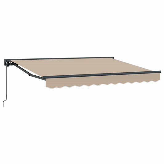 Manual Retractable Awning Beige 3.5 x 2 m