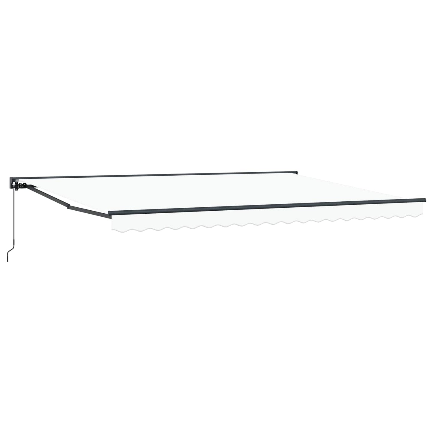Manual Retractable Awning White 4 x 3.5 m