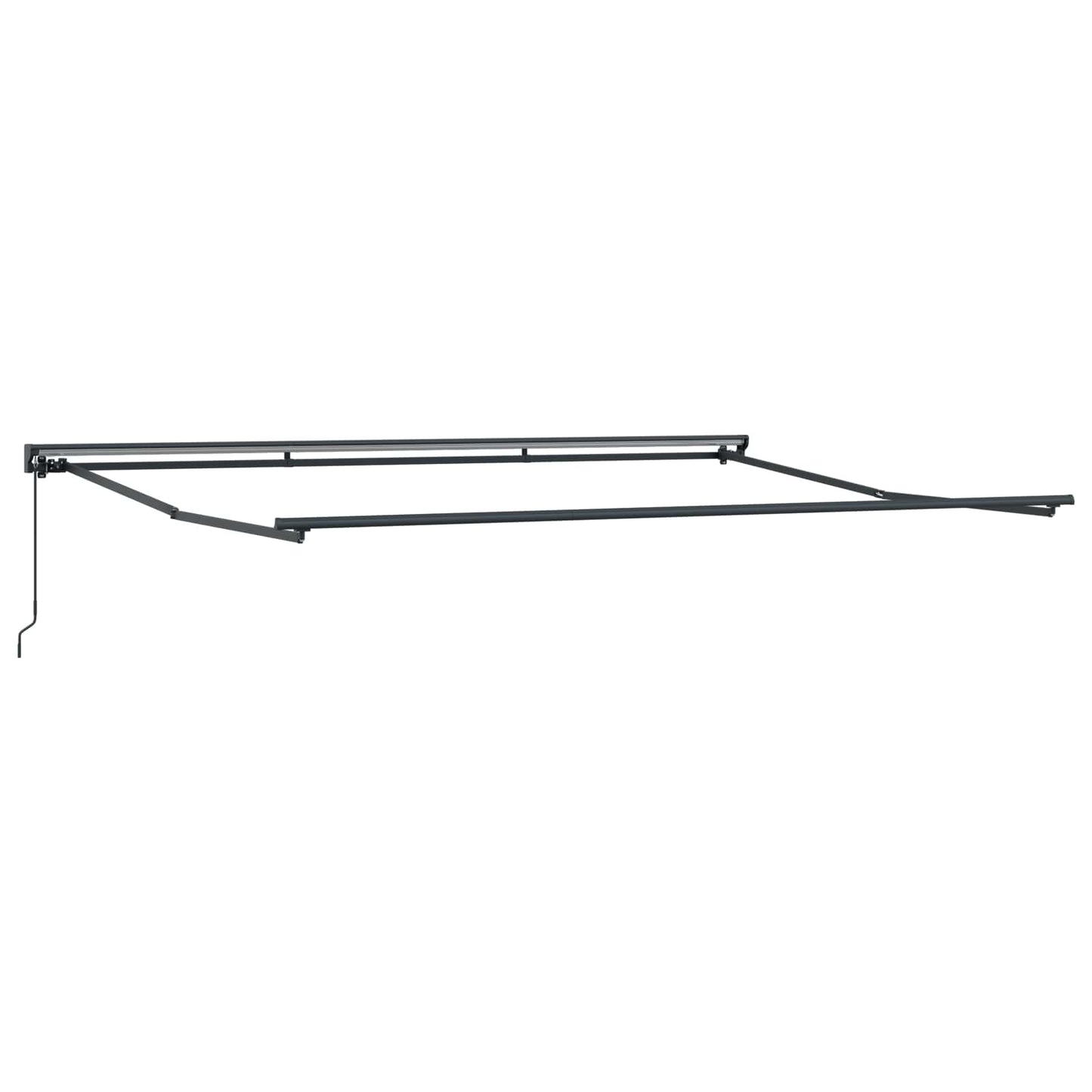 Manual Retractable Awning Yellow and Orange 5 x 3.5 m