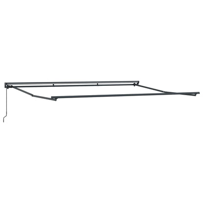 Manual Retractable Awning Yellow and Orange 5 x 3.5 m