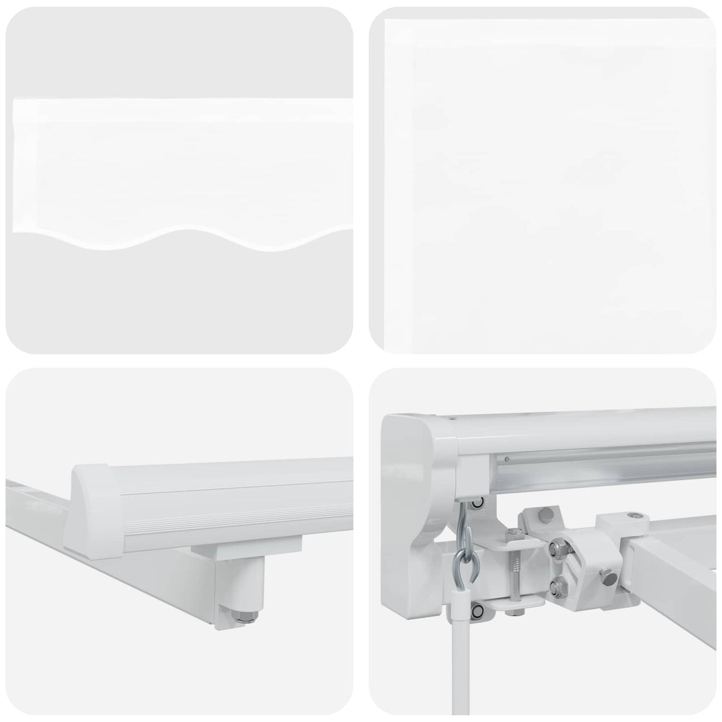 White 3 x 2.5 m Polyester with PU coating