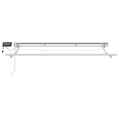 Manual Awning Frame with LEDs Yellow and White 3.5 x 2.5 m