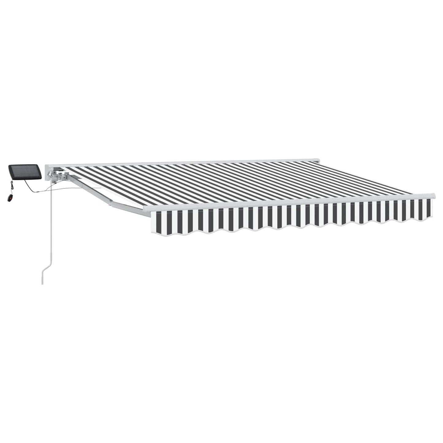 Manual Awning Frame with LEDs Anthracite and White 3.5 x 2.5 m