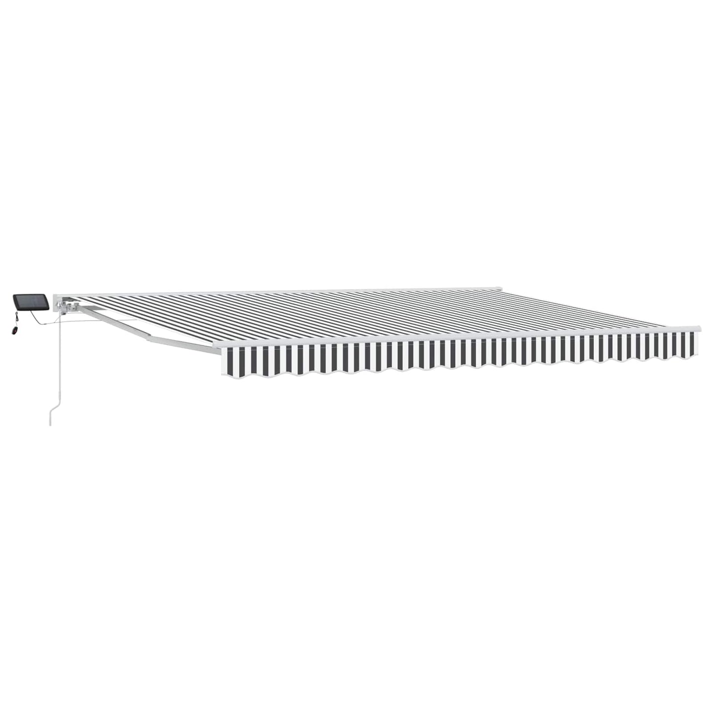 Manual Awning Frame with LEDs Anthracite and White 5 x 3 m