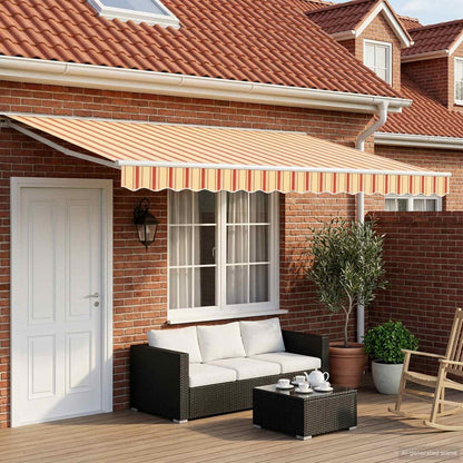 Manual Awning Frame with LEDs 5 x 3.5 m