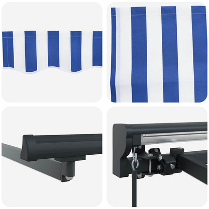 Blue, White and Anthracite 3 x 2 m Polyester with PU coating
