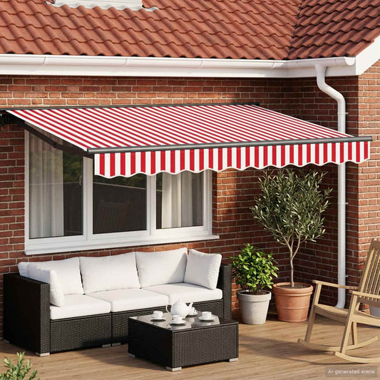Manual Awning Frame with LEDs 3 x 2.5 m