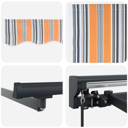 Manual Awning Frame with LEDs 4 x 3.5 m