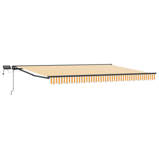 Manual Awning Frame with LEDs 4.5 x 3 m