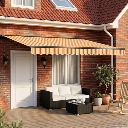 Manual Awning Frame with LEDs 5 x 3.5 m