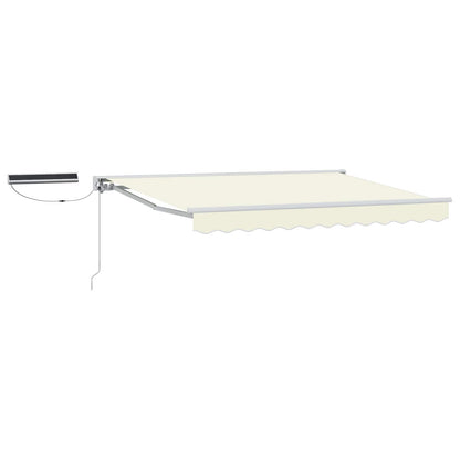 Electric Retractable Awning Cream and White 2.5 x 2 m