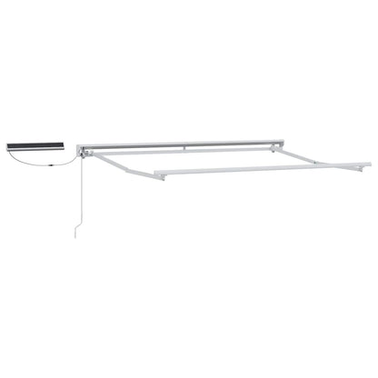 Electric Retractable Awning Beige and White 3.5 x 2 m