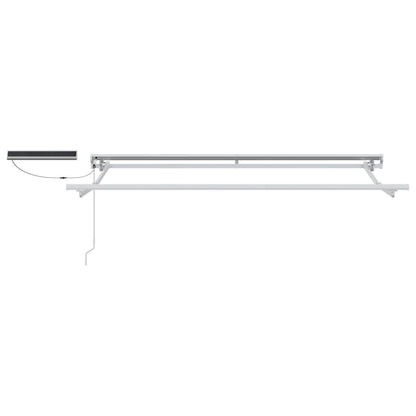 Electric Retractable Awning Beige and White 3.5 x 2 m