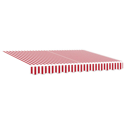 Electric Retractable Awning Red and White 3 x 2.5 m