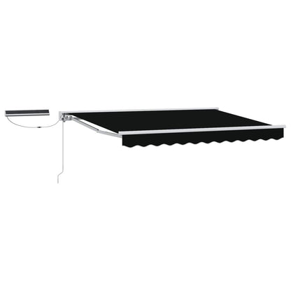Electric Retractable Awning Black and White 3 x 2.5 m