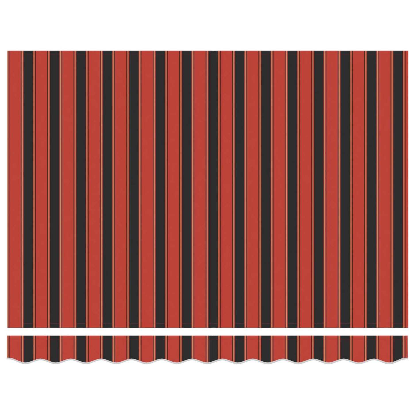 Electric Retractable Awning Orange, Black and White 3.5 x 2.5 m