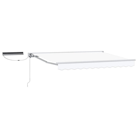 Electric Retractable Awning White 3.5 x 2.5 m
