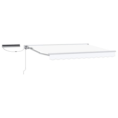 Electric Retractable Awning White 3.5 x 2.5 m