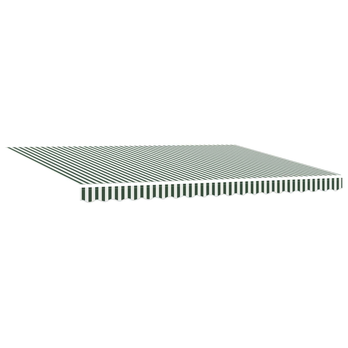 Electric Retractable Awning Green and White 4 x 3 m