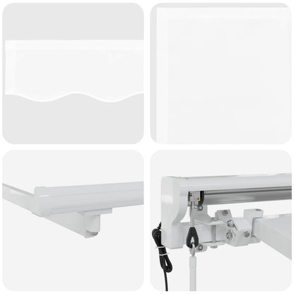 Electric Retractable Awning White 4 x 3.5 m