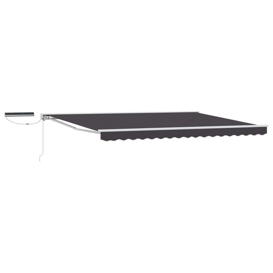 Electric Retractable Awning White and Anthracite 4.5 x 3.5 m