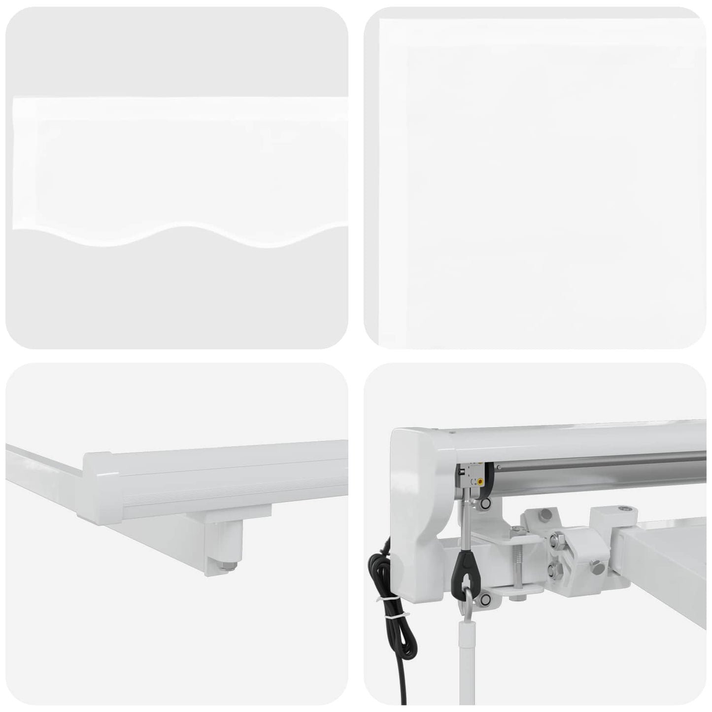 Electric Retractable Awning White 4.5 x 3.5 m