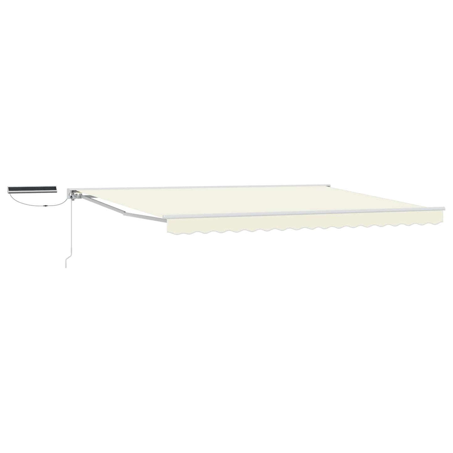 Electric Retractable Awning Cream and White 5 x 3.5 m