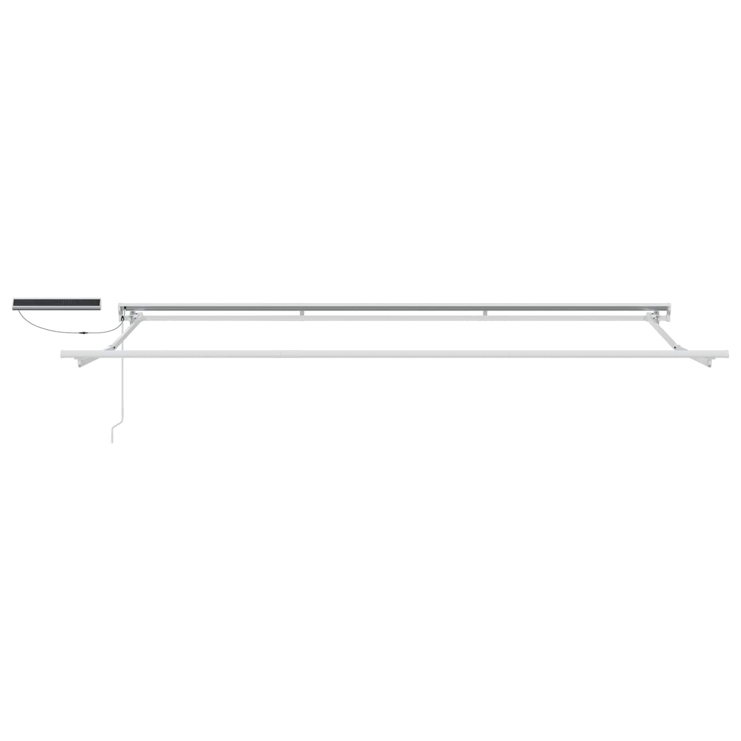 Electric Retractable Awning Cream and White 5 x 3.5 m